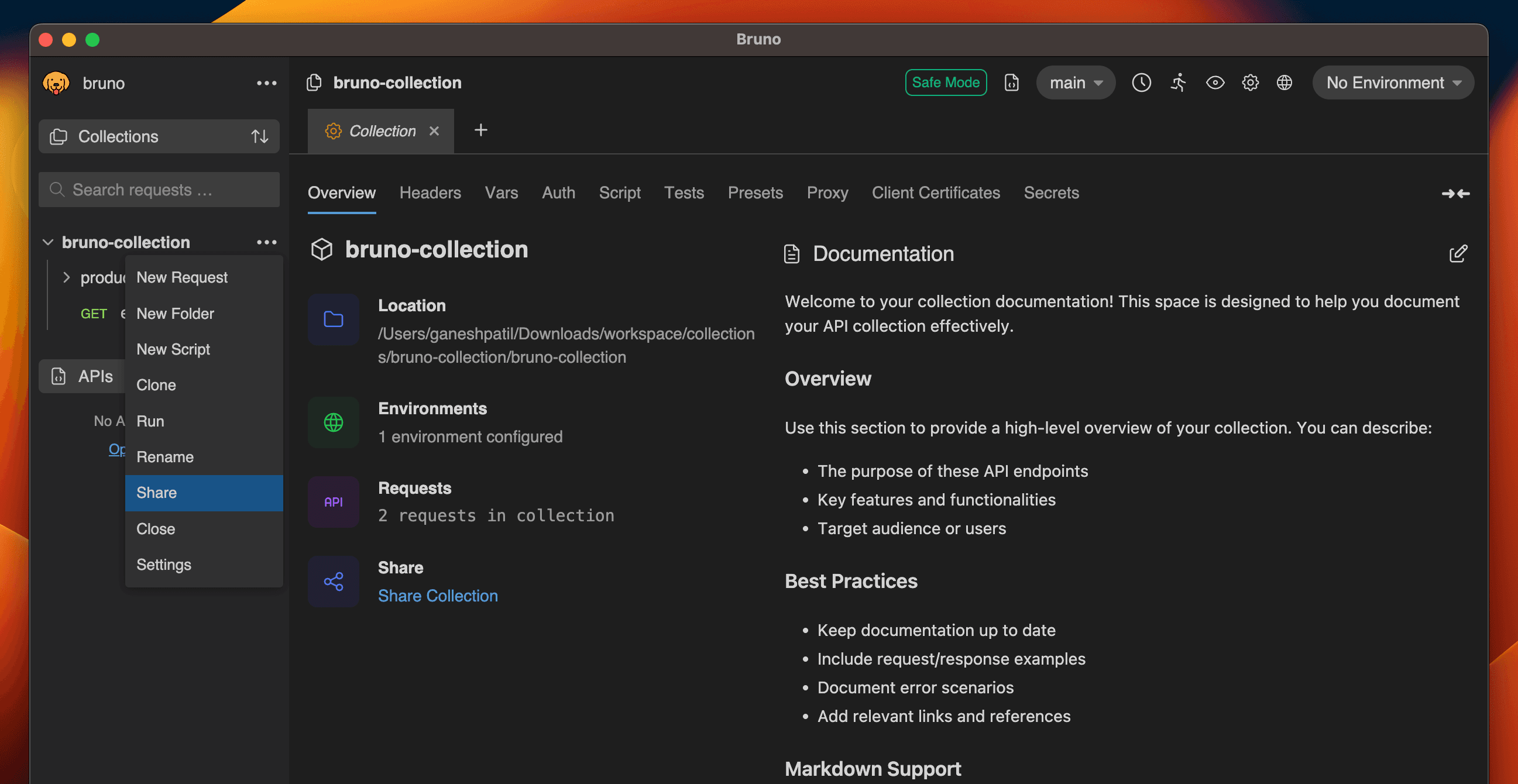 collection-settings